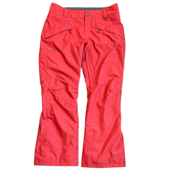 Patagonia Snow Pants Women’s L Red Snowbelle H2NO Recco Insulated Ski Snowboard - Picture 1 of 13